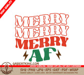 Merry AF Christmas SVG SVG