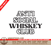 Anti-Social Whiskey Club SVG SVG