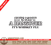 Whiskey Flu Funny SVG Coaster SVG