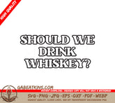 Funny Whiskey SVG Coaster SVG