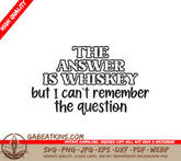 Whiskey Question SVG Coaster SVG