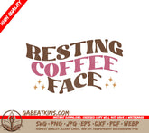 Resting Coffee Face SVG SVG
