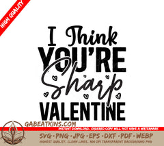 Sharp Valentine SVG Design SVG