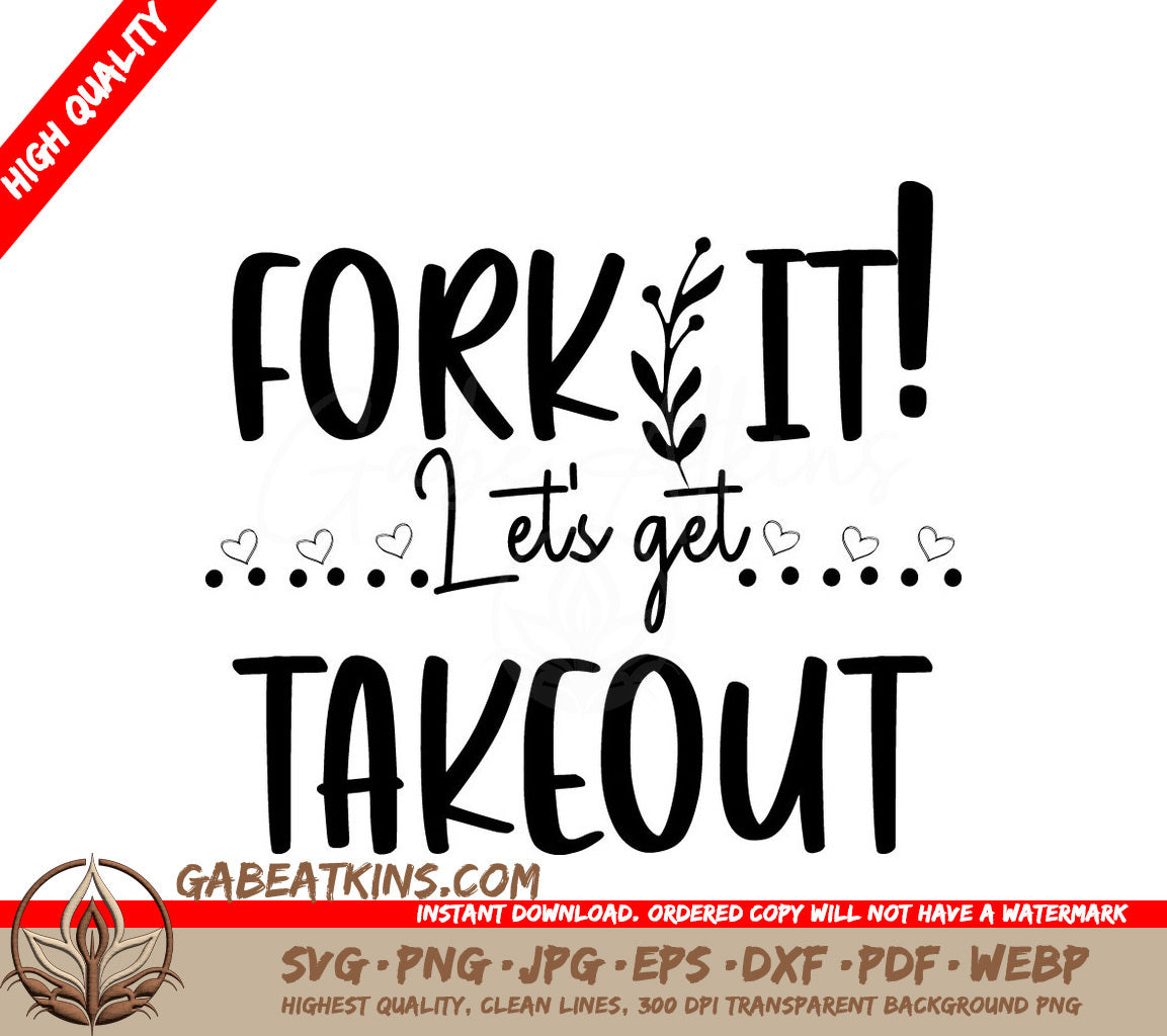 Fork It, Takeout SVG SVG