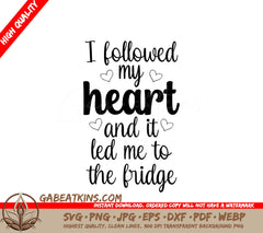 Fridge Heart SVG Design SVG