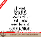 Buns of Steel & Cinnamon SVG SVG