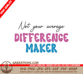 Funny Nurse Difference Maker SVG SVG
