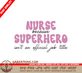 Nurse Superhero SVG Design SVG