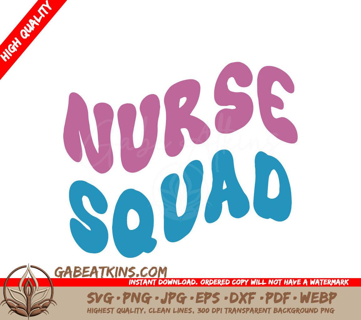 Pink & Blue Nurse Squad SVG SVG