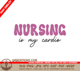Funny Nurse Cardio SVG SVG