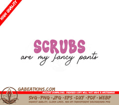 Funny Nurse Scrubs SVG Design SVG