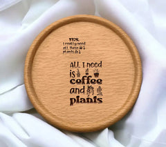 Coffee & Plants SVG Poster SVG