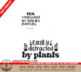 Easily Distracted By Plants SVG SVG