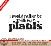 Funny Plant Lover SVG Design SVG