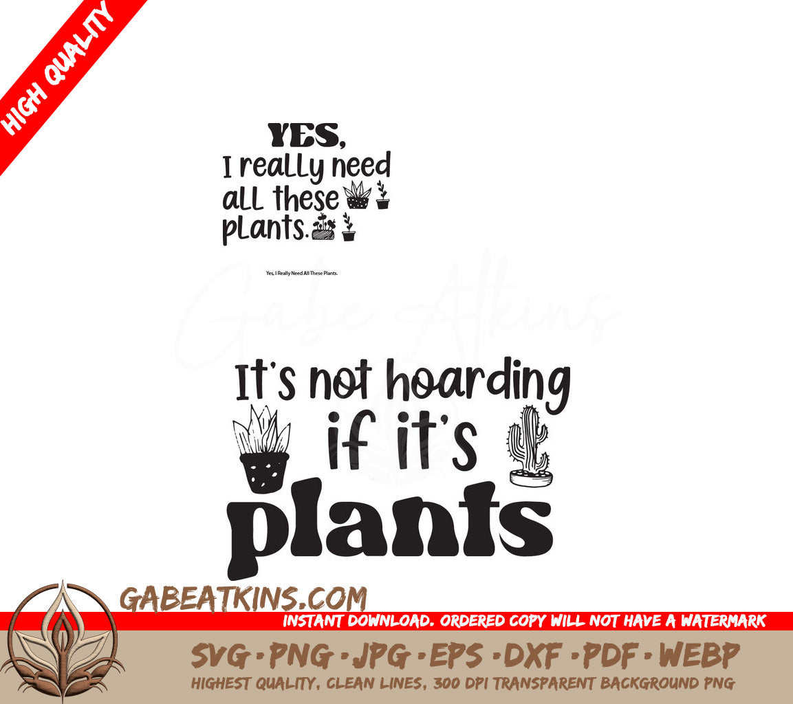 Plant Hoarding SVG Design SVG