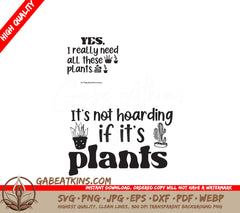Plant Hoarding SVG Design SVG