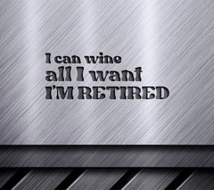 Retired Wine SVG Design SVG
