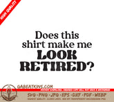 Retired Shirt SVG Design SVG