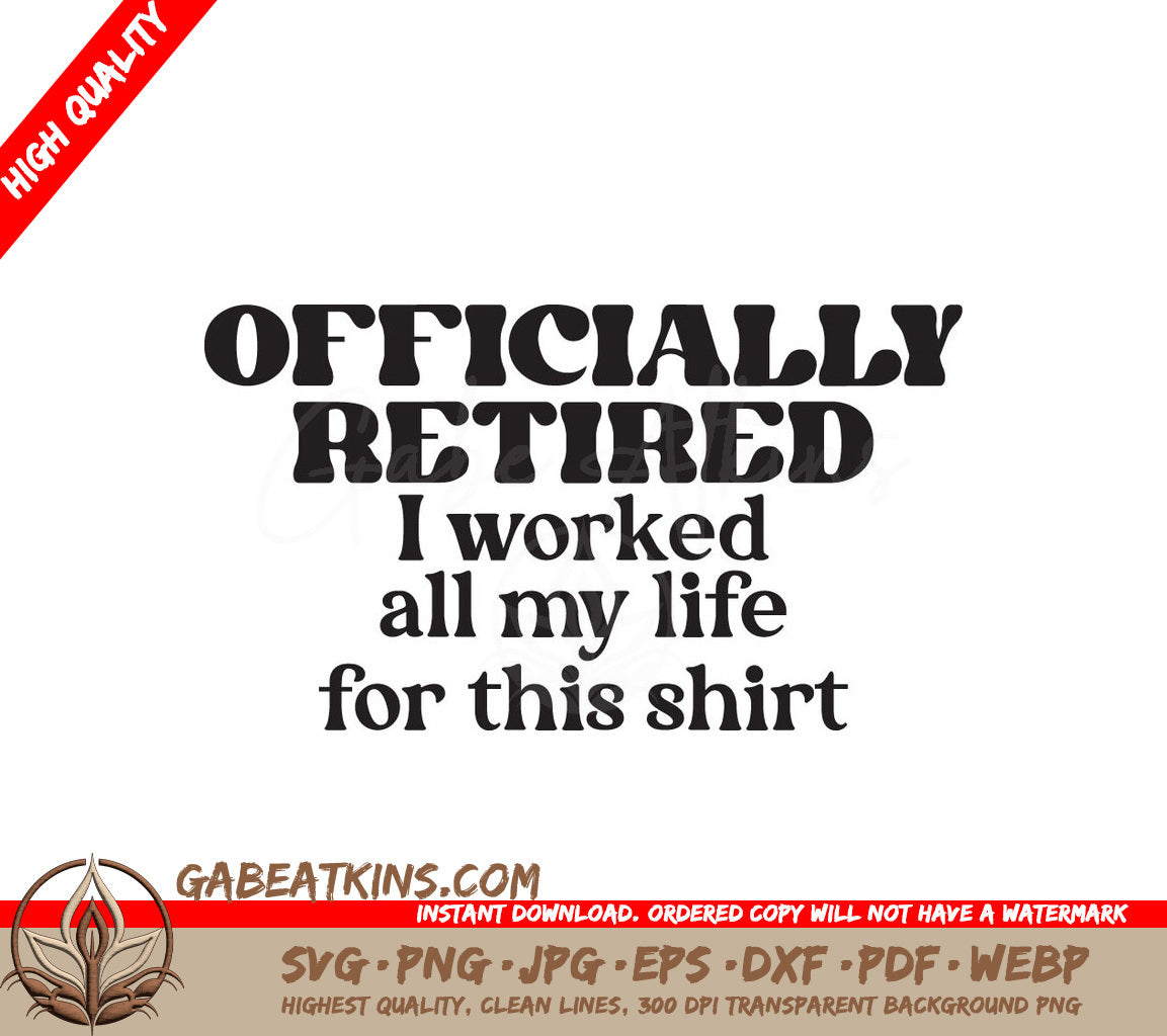 Retired Life SVG Shirt Design SVG