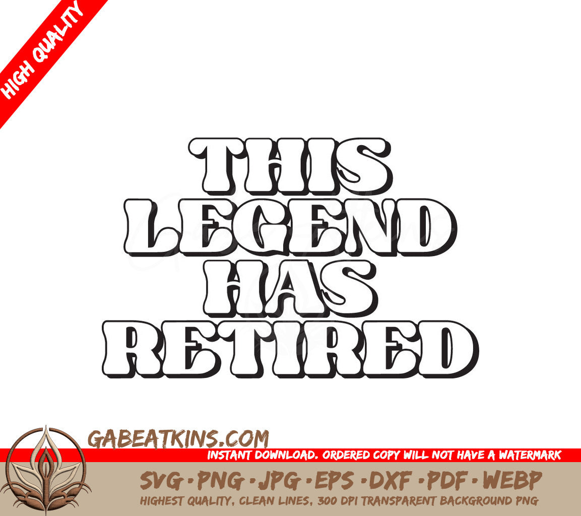 Retired Legend SVG SVG