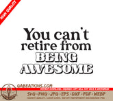 Retirement Awesome SVG Design SVG
