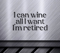 Retired Wine SVG SVG