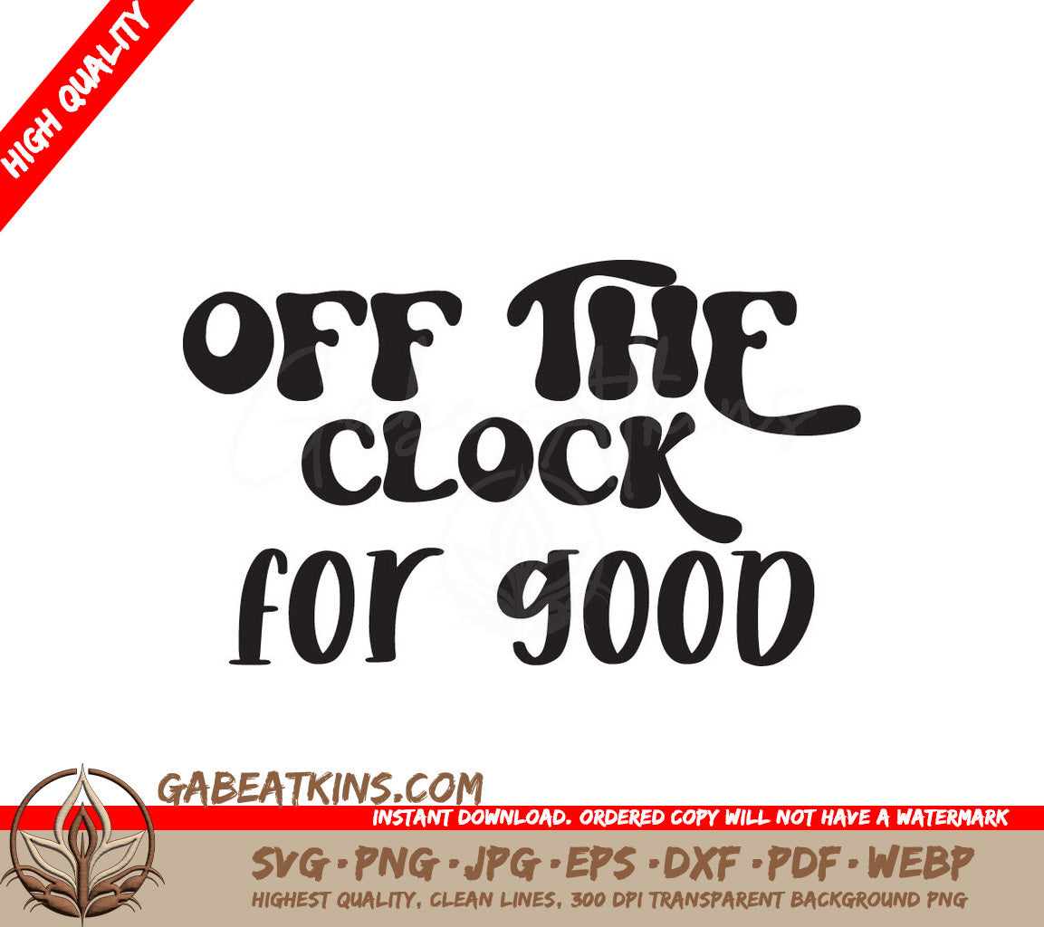 Retirement Off-The-Clock SVG SVG