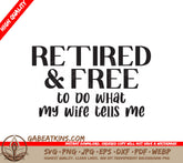 Retired Husband SVG Design SVG