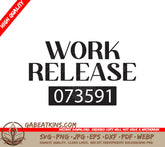 Work Release SVG Design SVG