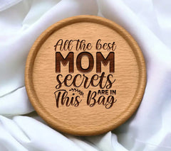 Mom Secrets Wine Bag SVG SVG