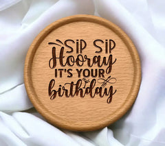 Sip Sip Hooray Birthday SVG SVG