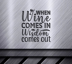 Wine Wisdom SVG Design SVG