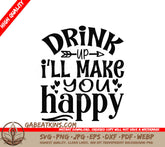 Drink Up, Happy Wine SVG SVG