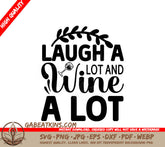 Laugh & Wine SVG Design SVG