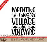 Parenting Village & Vineyard SVG SVG