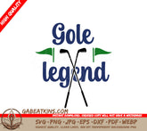 Blue & Green Golf Legend SVG Keychain SVG