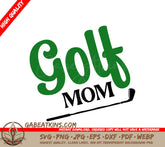 Green Golf Mom SVG Keychain SVG