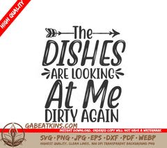 Dirty Dishes SVG Design SVG