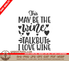 Wine Talk SVG Design SVG