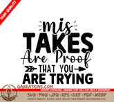 Motivational Mis Takes SVG Design SVG