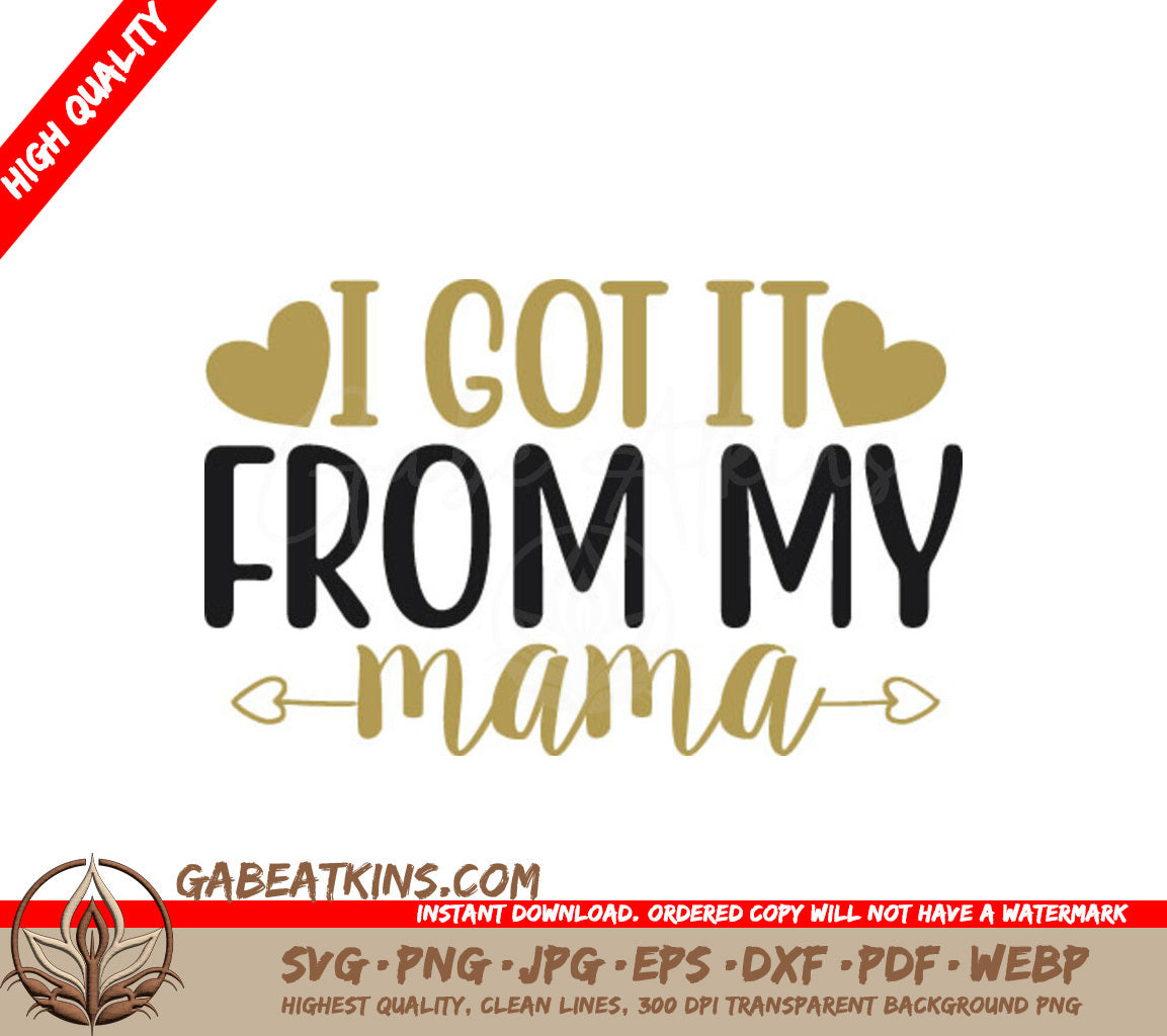 Mamas Gift SVG Design SVG