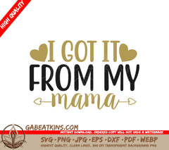 Mamas Gift SVG Design SVG