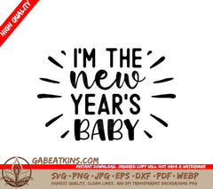 New Years Baby SVG SVG