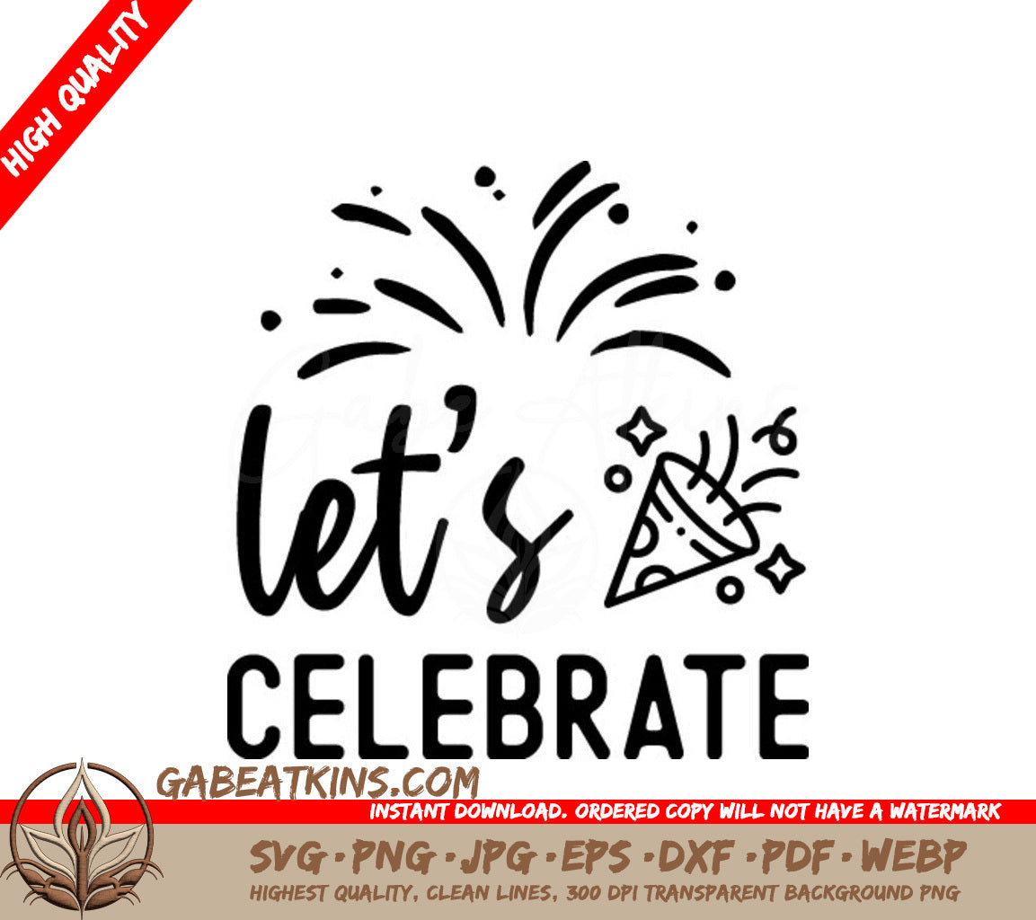 New Year Celebration SVG SVG