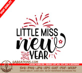 Little Miss New Year SVG SVG