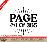 New Year Page 1 of 365 SVG SVG