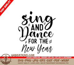 New Year Sing & Dance SVG SVG