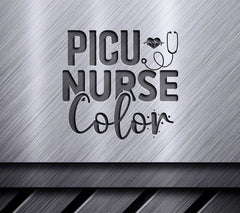 PICU Nurse Heart Stethoscope SVG SVG