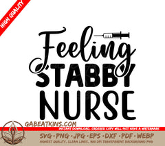 Stabby Nurse SVG Design SVG