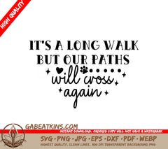 Pet Memorial Paths Will Cross SVG SVG